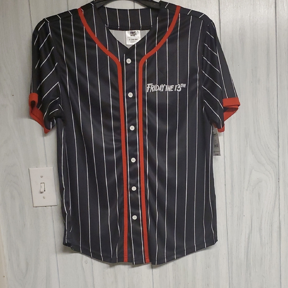 Black and Red Striped Men's Shirt